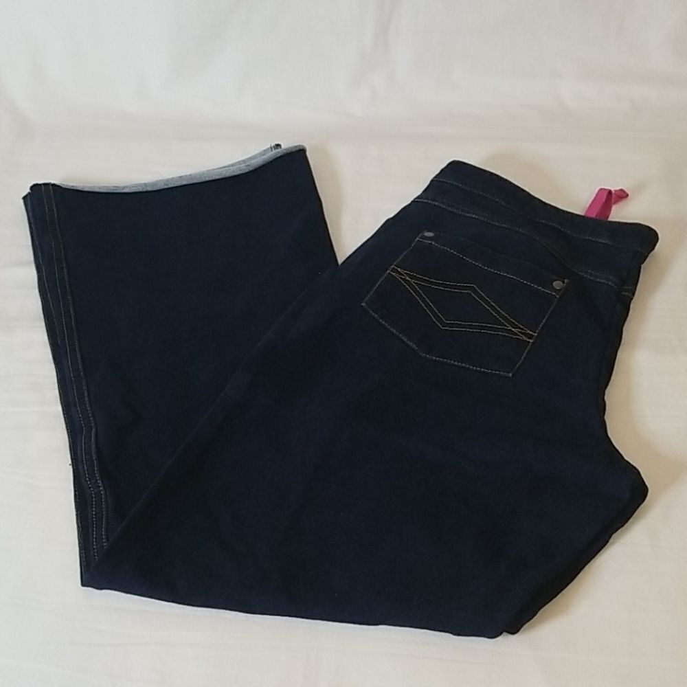 Denim Blue 5-Pocket‎ Pajama Jeans